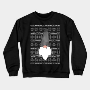 Gilbert the Gonk Holiday Gnome Poinsettia Ugly Christmas Sweater Crewneck Sweatshirt